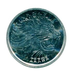 Etiopia 1 Cent 1977 r.