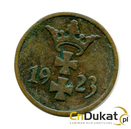 Wolne Miasto Gdańsk 1 Pfennig 1923 r.