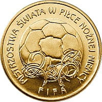 2 zł 2006 r. Mistrzostwa Świata w Piłce Nożnej - Niemcy 2006