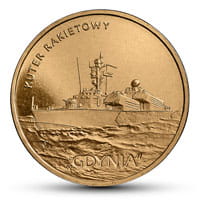 2 zł 2013 r. Polskie okręty - Kuter rakietowy „Gdynia”