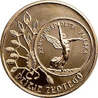2 zł 2007 r. Dzieje Złotego - 5 zł z 1928 r. – Nike