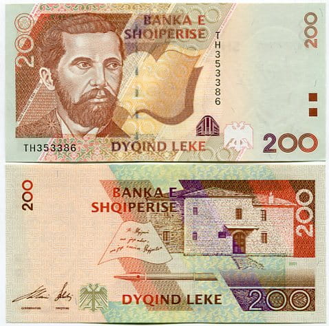 Albania 200 Lake 2012 r. UNC