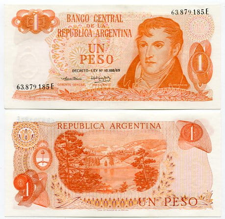 Argentyna 1 Peso 1974 r. UNC