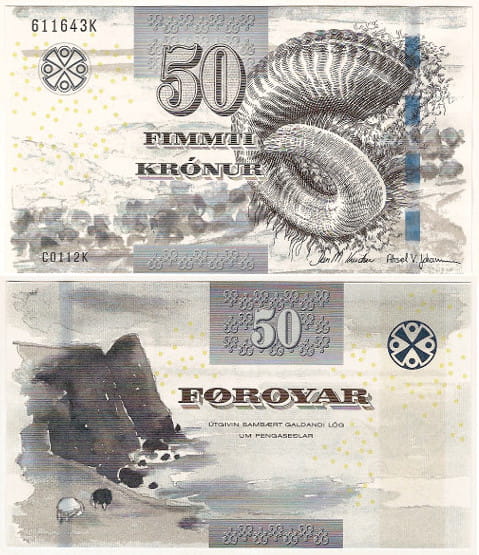 Wyspy Owcze 50 Koron 2011 r. UNC