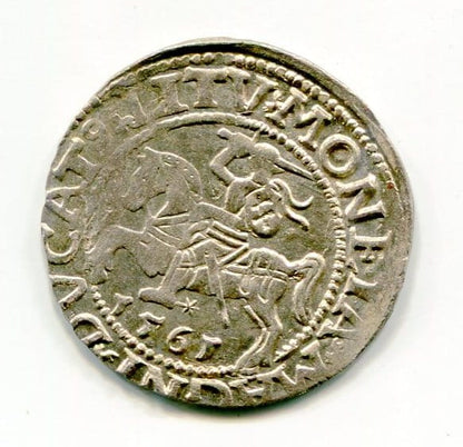 Półgrosz Litewski 1561 r. Zygmunt II August