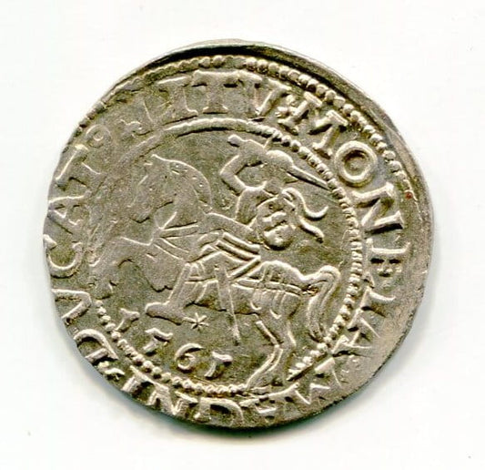Półgrosz Litewski 1561 r. Zygmunt II August