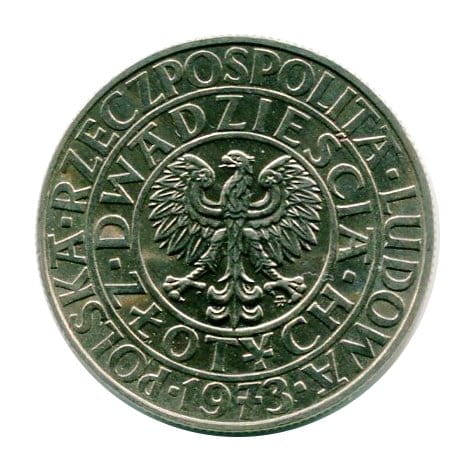 20 złotych Kwitnące Drzewo 1973 r. Próba