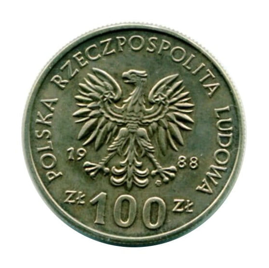 100 złotych 70 Rocznica Powstania Wielkopolskiego 1988 r.