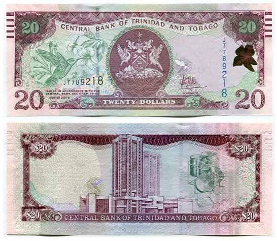 Trinidad & Tobago 20 Dollar 2006 r. UNC