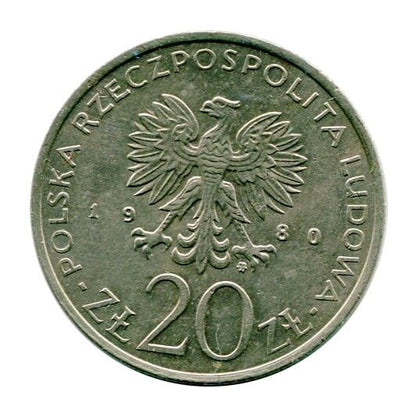 20 złotych Igrzyska XXII Olimpiady 1980 r.