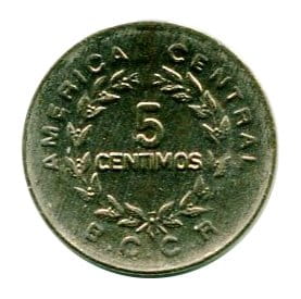 Kostaryka 5 Centimos 1973 r.