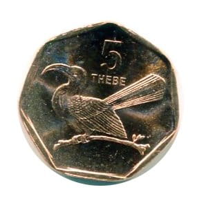 Botswana 5 Thebe 2007 r.