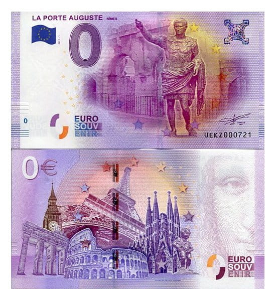 Banknot 0 Euro Francja - Porte d'Auguste