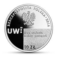 10 zł Ag 200. rocznica utworzenia Uniwersytetu Warszawskiego