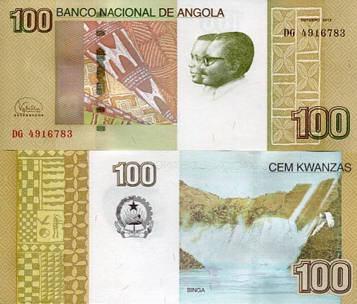 Angola 100 Kwanzas 2012 r. UNC