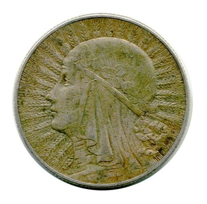 5 złotych Głowa Kobiety 1933 r.