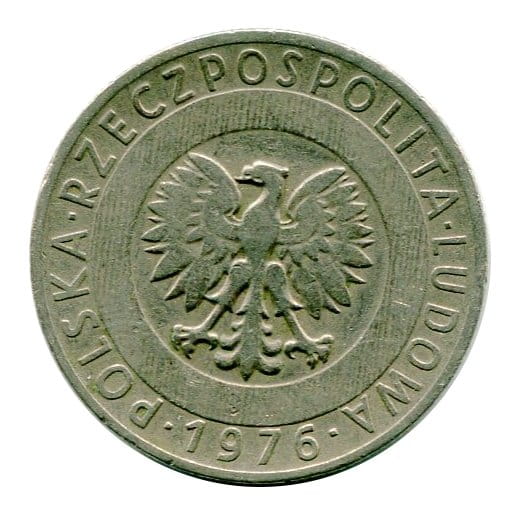 Polska 20 złotych 1976 r. Wieżowiec i Kłosy