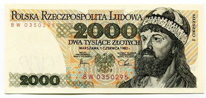 Banknot Polska 2 000 Złotych 1979 r. AL