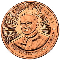 2 zł 2011 r. Beatyfikacja Jana Pawła II – 1 V 2011