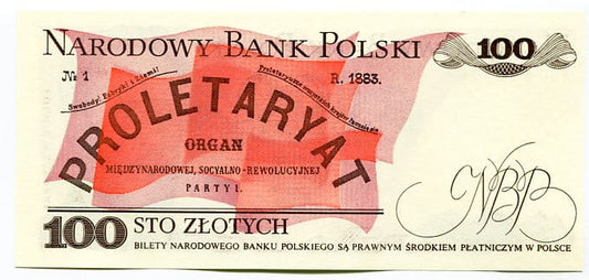 Banknot Polska 100 zł z 1986 r. RW