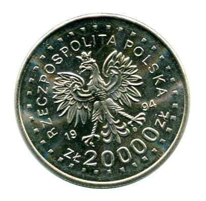 20 000 zł 200 Rocznica Powstania Kościuszkowskiego 1994 r.