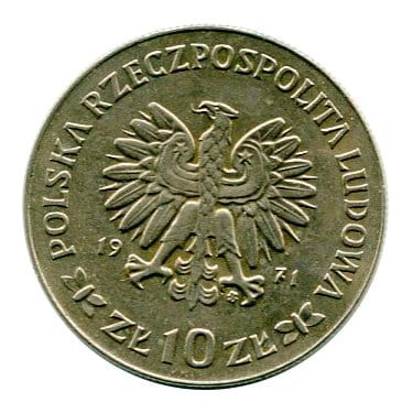 10 złotych 50 Rocznica III Powstania Śląskiego 1971 r.