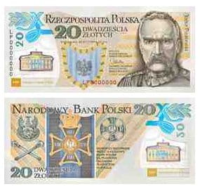 Banknot Kolekcjonerski 20 zł 100. rocznica utworzenia Legionów Polskich