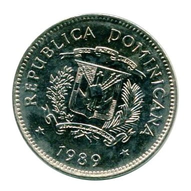 Dominikana 5 Centavos 1989 r.