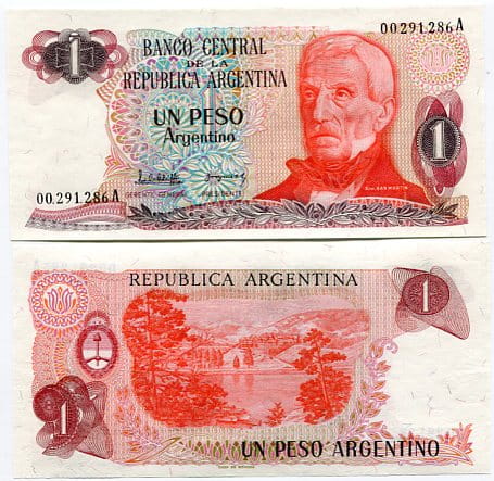 Argentyna 1 Peso 1984 r. UNC