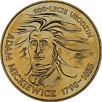 2 zł 200-lecie urodzin Adama Mickiewicza