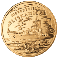 2 zł 2012 r. Polskie okręty - Niszczyciel „Błyskawica”