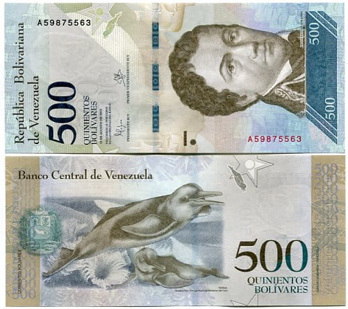 Wenezuela 500 Bolivares 2017 r. UNC