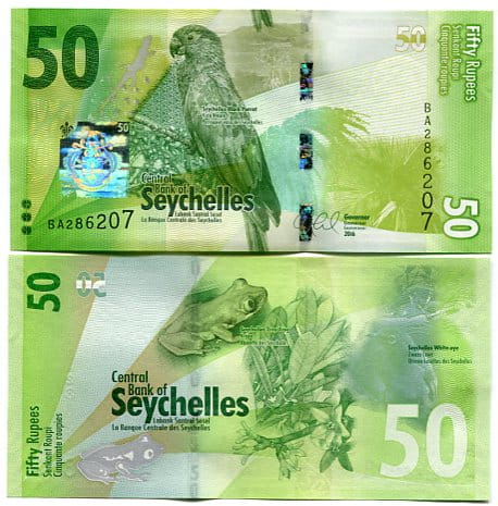 Seszele 50 Rupii 2016 r. UNC