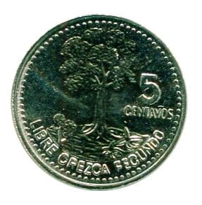 Gwatemala 5 Centavos 2008 r.