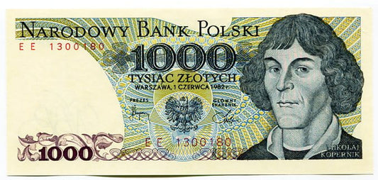Banknot Polska 1000 zł 1975 r. AP