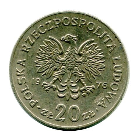 Polska 20 Złotych Marceli Nowotko 1976 r.