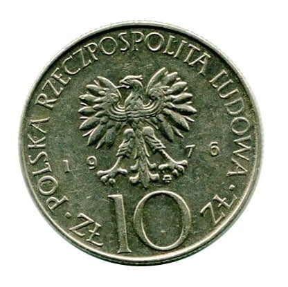 Polska 10 Złotych Adam Mickiewicz 1976 r.