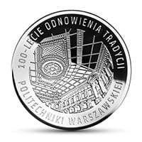 10 zł Ag 100-lecie Politechniki Warszawskiej