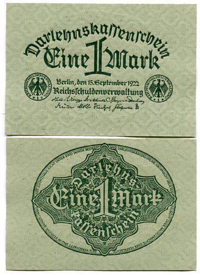 Niemcy 1 Marka 1922 r. UNC