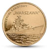 2 zł 2013 r. Polskie okręty - Niszczyciel rakietowy „Warszawa”