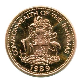 Bahamy 1 Cent 1989 r.