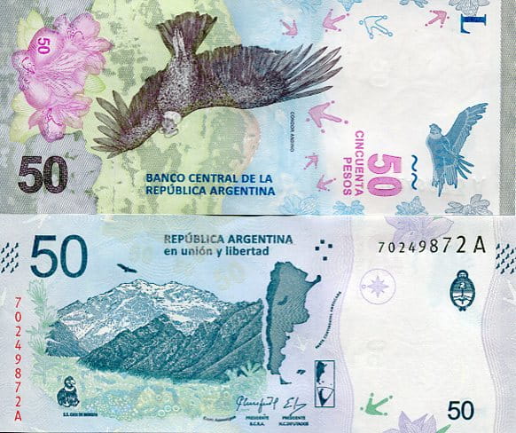 Argentyna 50 Pesos 2018 r. UNC