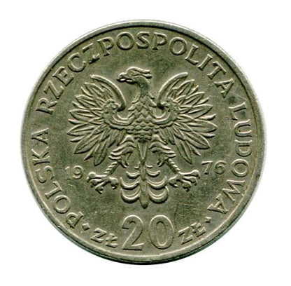 Polska 20 Złotych Marceli Nowotko 1976 r. b.z.