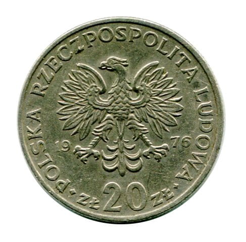 Polska 20 Złotych Marceli Nowotko 1976 r. b.z.