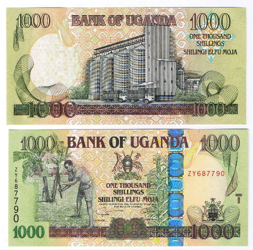 Uganda 1000 szylingów 2009 r. UNC