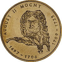2 zł Poczet królów i książąt polskich -  August II Mocny (1697-1706; 1709-1733)