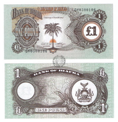 Biafra 1 Pound 1968 r. UNC