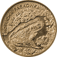 2 zł Zwierzęta świata - Ropucha paskówka