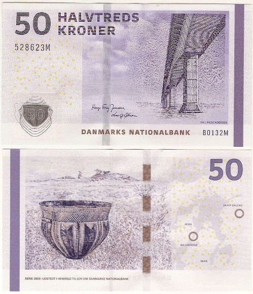 Dania 50 Koron 2009 r. UNC