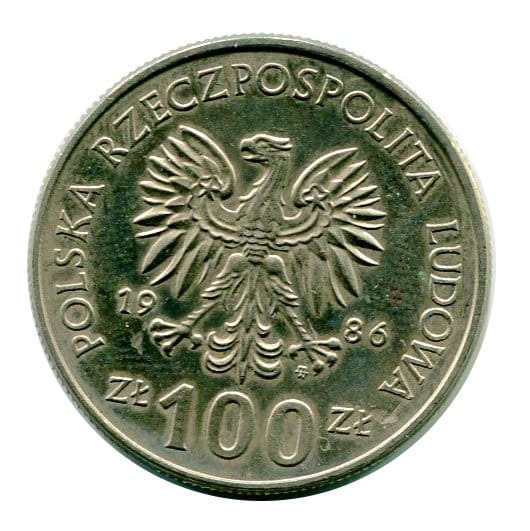 100 zł Władysław I Łokietek 1986 r.